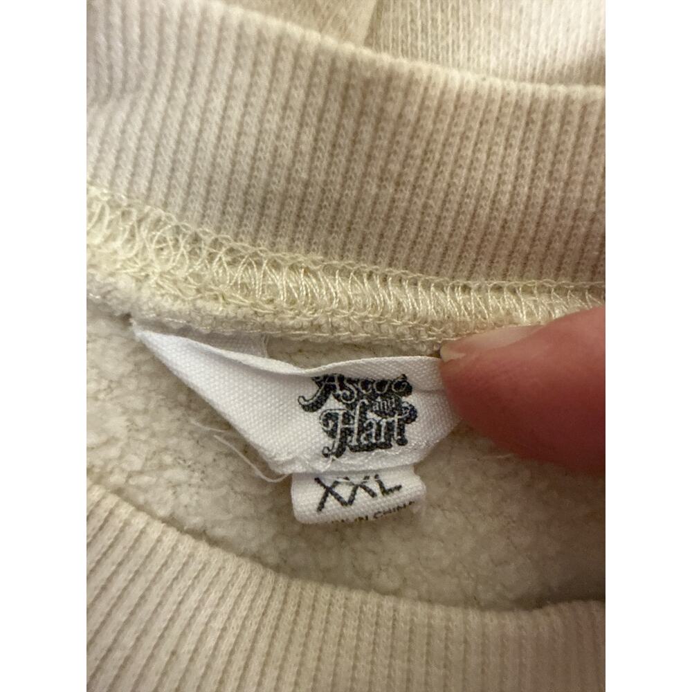 Ascot & Hart California Texas Graphic Sweatshirt XXL Cream Pullover - Picture 6 of 7
